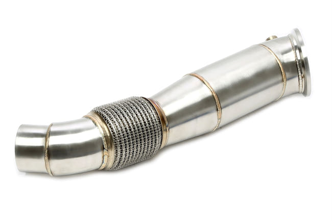 TA-Technix Downpipe Toyota Supra A90 – Sølvfarvet metal forbindings samling