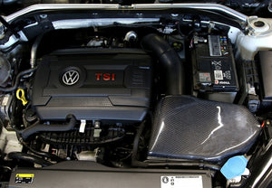 TA-Technix luftindsugning – Bilmotor sort carbonfiber dække
