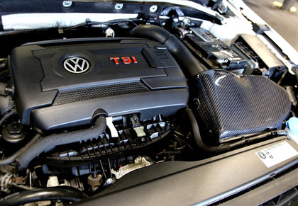 TA-Technix luftindsugning – Bilmotor sort carbonfiber dække
