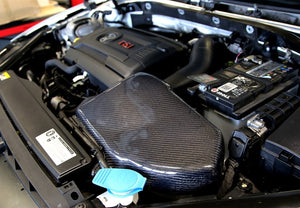 TA-Technix luftindsugning – Bilmotor sort carbonfiber dække
