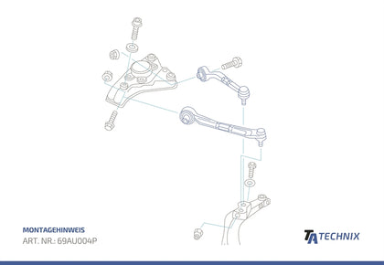TA-Technix undervognsdel – Del-tegning montage-guide