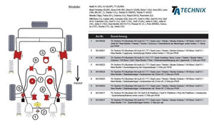 TA-Technix undervognsdel – Monteringsdiagram med delnumre