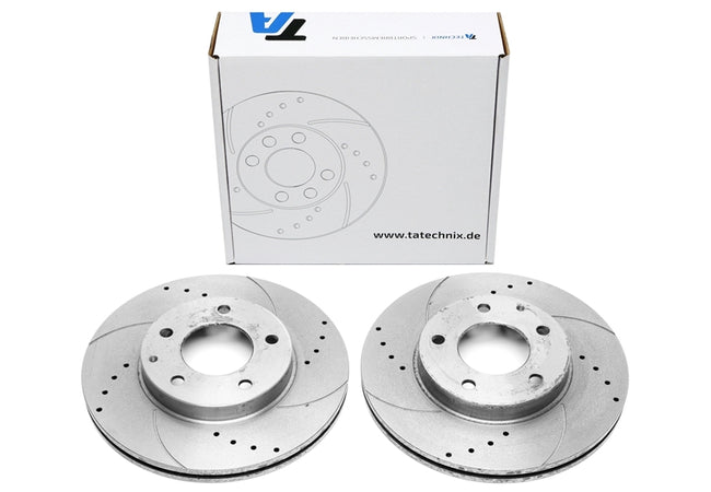 TA Technix Sport Bremseskivesæt, Foraksel Mazda 323F V (BA)