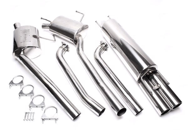 TA-Technix Catback system i rustfrit stål Opel Omega B