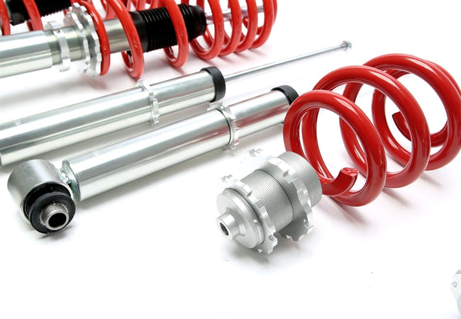 TA-Technix gevindundervogn – Coilover suspension rød fjeder