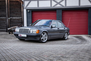 Mercedes 190 med KW-undervogn