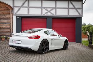 Porsche Cayman type 981 med KW-undervogn
