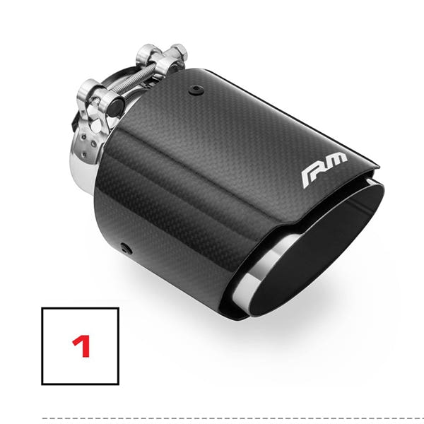RM Motors Mazda MX-5 ND Exhaust Silencer Complete With Splitter, No Valve, Tip - 1