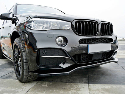 Maxton frontsplitter til BMW X5 F15 M-PACK – blank sort – billede 1 af 2