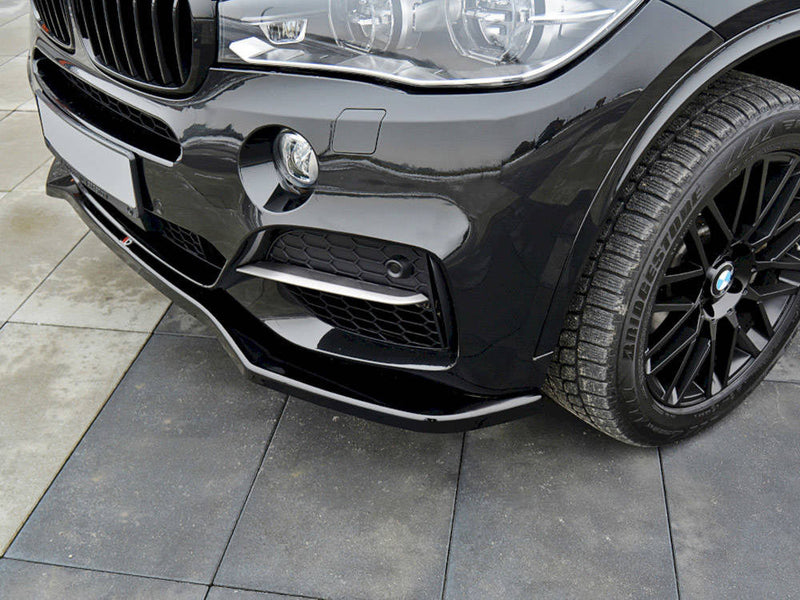 Maxton frontsplitter til BMW X5 F15 M-PACK – blank sort – billede 2 af 2