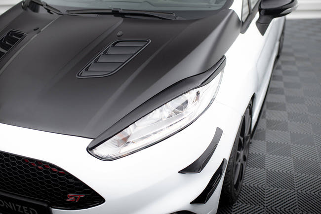 Maxton eyebrows til Ford Fiesta ST / ST-Line / Standard Mk7 Facelift – blank sort – billede 1 af 8
