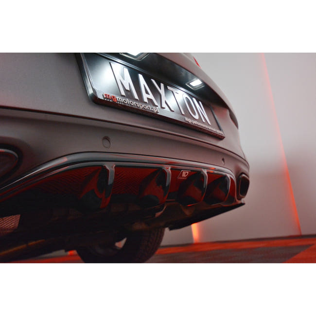 Maxton rear valance til Mercedes-AMG C43 / AMG-Line Coupe C205 – blank sort – billede 2 af 6
