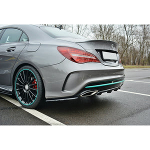Maxton rear valance til Mercedes-Benz CLA C117 AMG-LINE Facelift – blank sort – billede 3 af 5