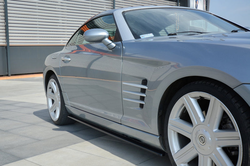 Maxton sideskørter til Chrysler Crossfire – blank sort – billede 1 af 5