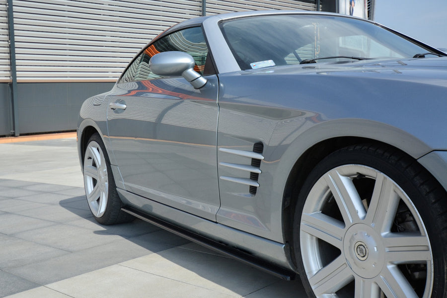 Maxton sideskørter til Chrysler Crossfire – blank sort – billede 1 af 5