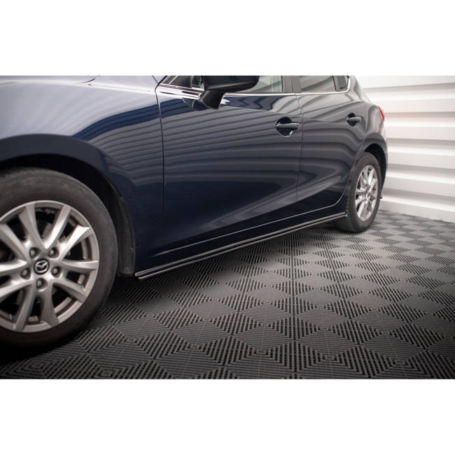 Maxton sideskørter til Mazda 3 BN (Mk3) – blank sort – billede 1 af 5