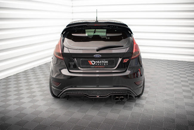 Maxton rear valance til Ford Fiesta ST (5 door version) Mk7 Facelift – blank sort – billede 1 af 8