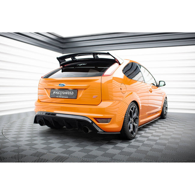 Maxton rear valance til Ford Focus ST Mk2 Facelift – blank sort – billede 1 af 6