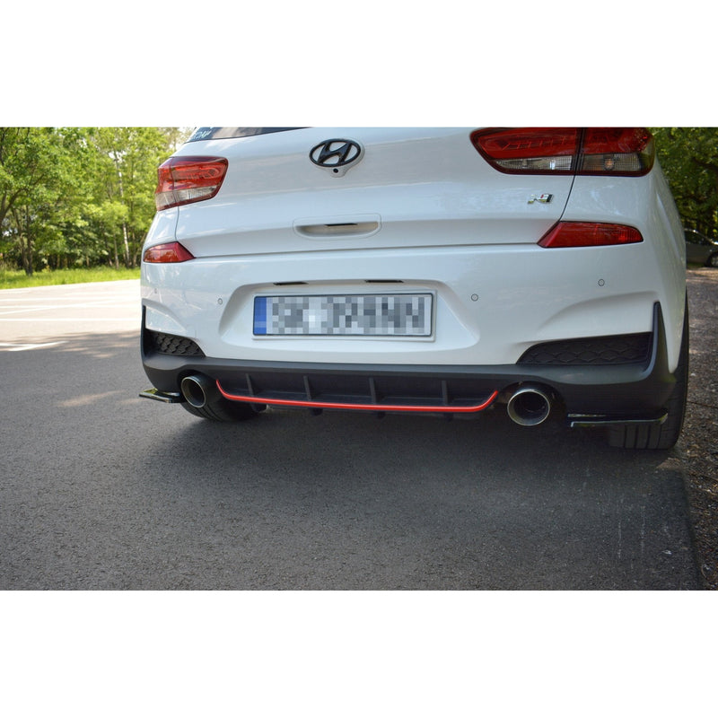 Maxton rear valance til Hyundai I30 N Mk3 Hatchback – blank sort – billede 1 af 6