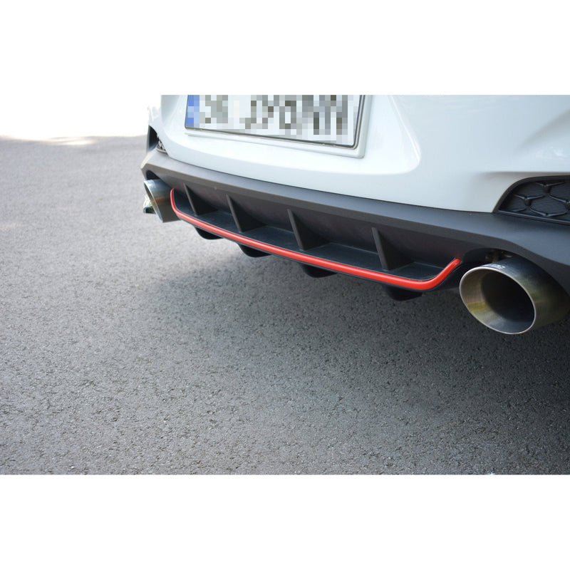 Maxton rear valance til Hyundai I30 N Mk3 Hatchback – blank sort – billede 2 af 6
