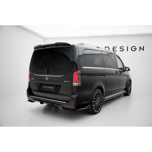 Maxton rear valance til Mercedes-Benz V-Class AMG-Line W447 Facelift 2 – blank sort – billede 2 af 9