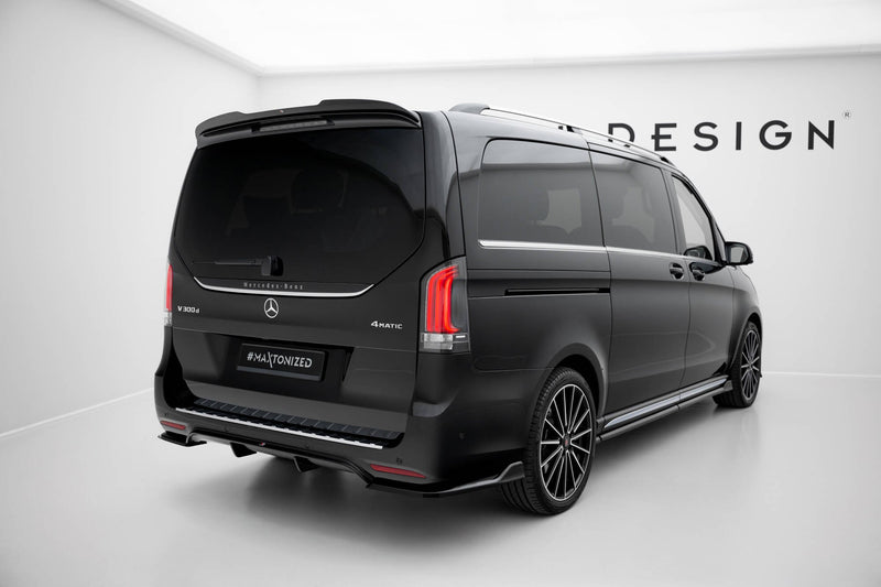 Maxton rear valance til Mercedes-Benz V-Class AMG-Line W447 Facelift 2 – blank sort – billede 2 af 9