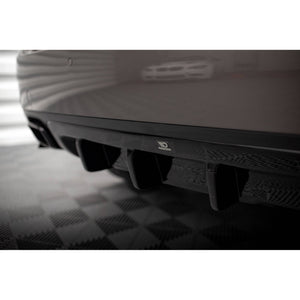 Maxton rear valance til Porsche Cayenne Turbo / Standard Mk2 – blank sort – billede 3 af 7