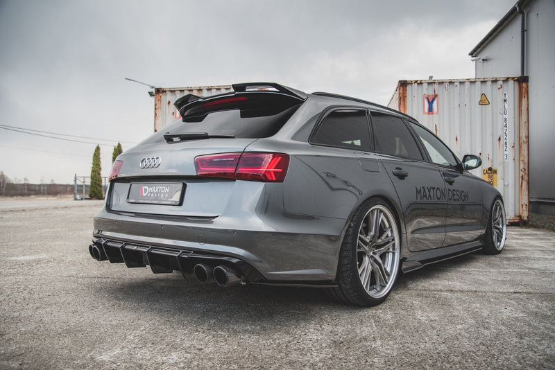 Maxton rear valance til Audi S6 C7 Facelift – blank sort – billede 5 af 10
