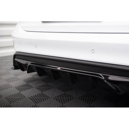 Maxton rear valance til Ford Focus Hatchback ST Mk4 – blank sort – billede 4 af 11