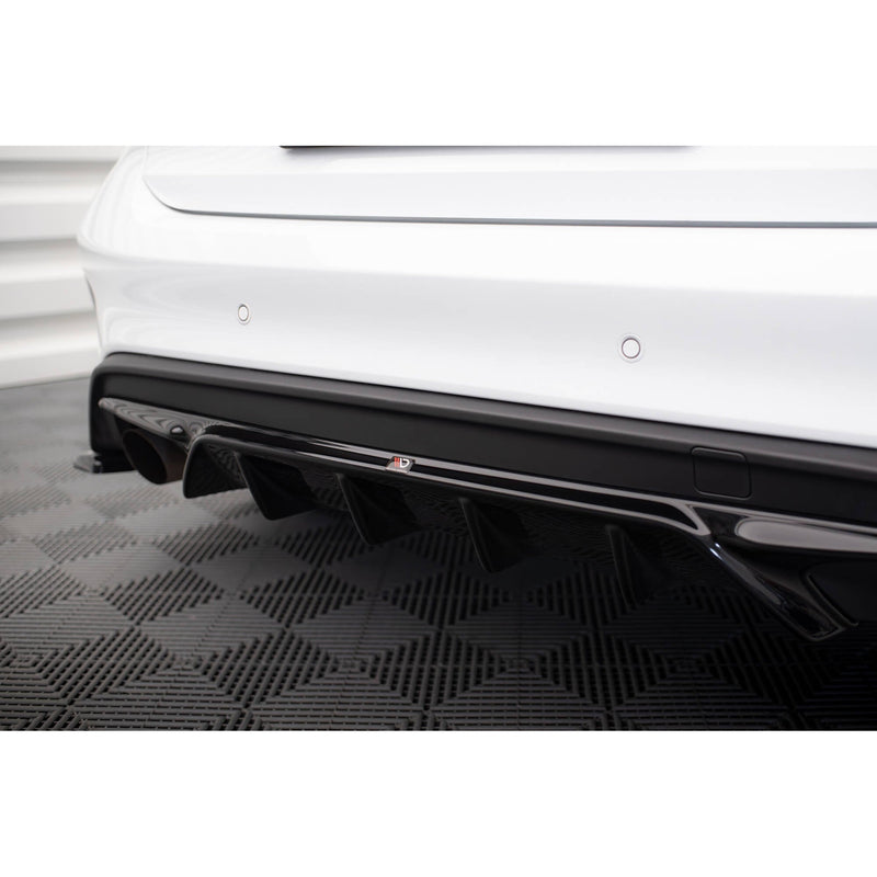 Maxton rear valance til Ford Focus Hatchback ST Mk4 – blank sort – billede 4 af 11