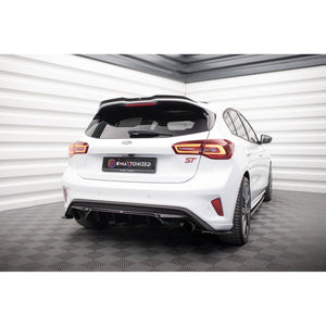 Maxton rear valance til Ford Focus Hatchback ST Mk4 – blank sort – billede 1 af 11