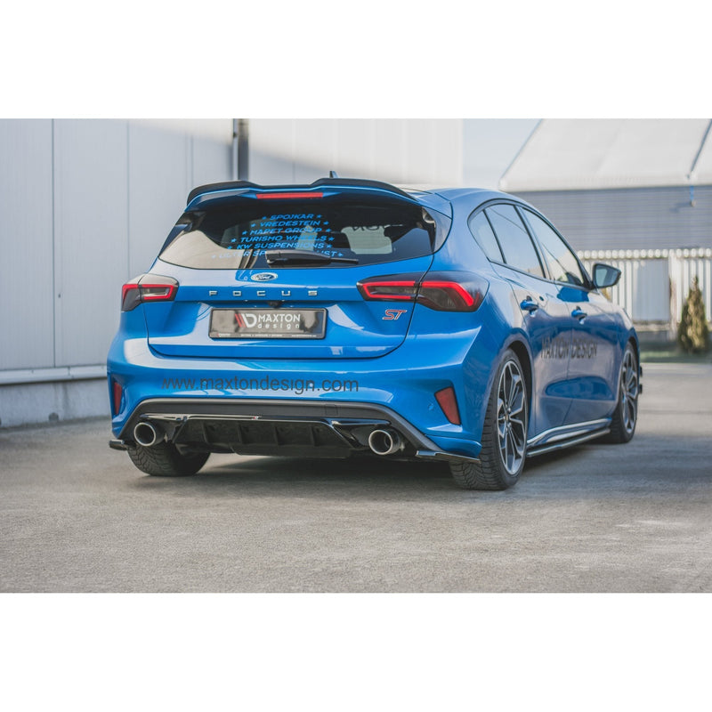Maxton rear valance til Ford Focus Hatchback ST Mk4 – blank sort – billede 5 af 11