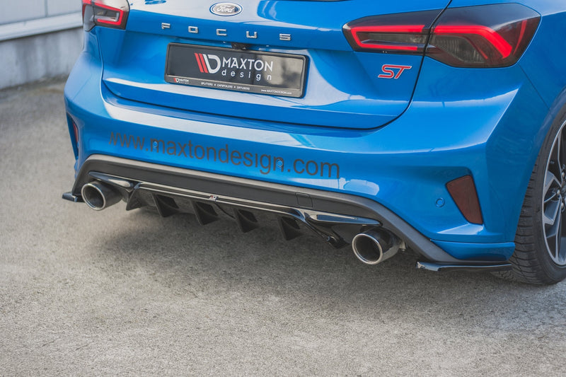 Maxton rear valance til Ford Focus Hatchback ST Mk4 – blank sort – billede 6 af 11