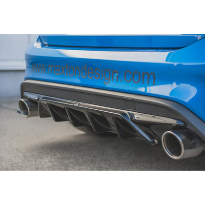 Maxton rear valance til Ford Focus Hatchback ST Mk4 – blank sort – billede 8 af 11