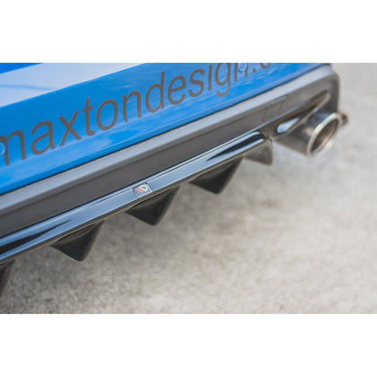 Maxton rear valance til Ford Focus Hatchback ST Mk4 – blank sort – billede 9 af 11