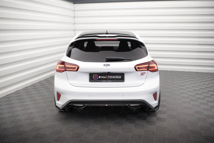 Maxton rear valance til Ford Focus Hatchback ST Mk4 – blank sort – billede 2 af 11