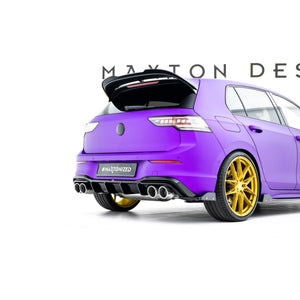 Maxton rear valance til Volkswagen Golf R Hatchback Mk8 Facelift – blank sort – billede 2 af 6