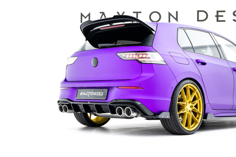 Maxton rear valance til Volkswagen Golf R Hatchback Mk8 Facelift – blank sort – billede 2 af 6