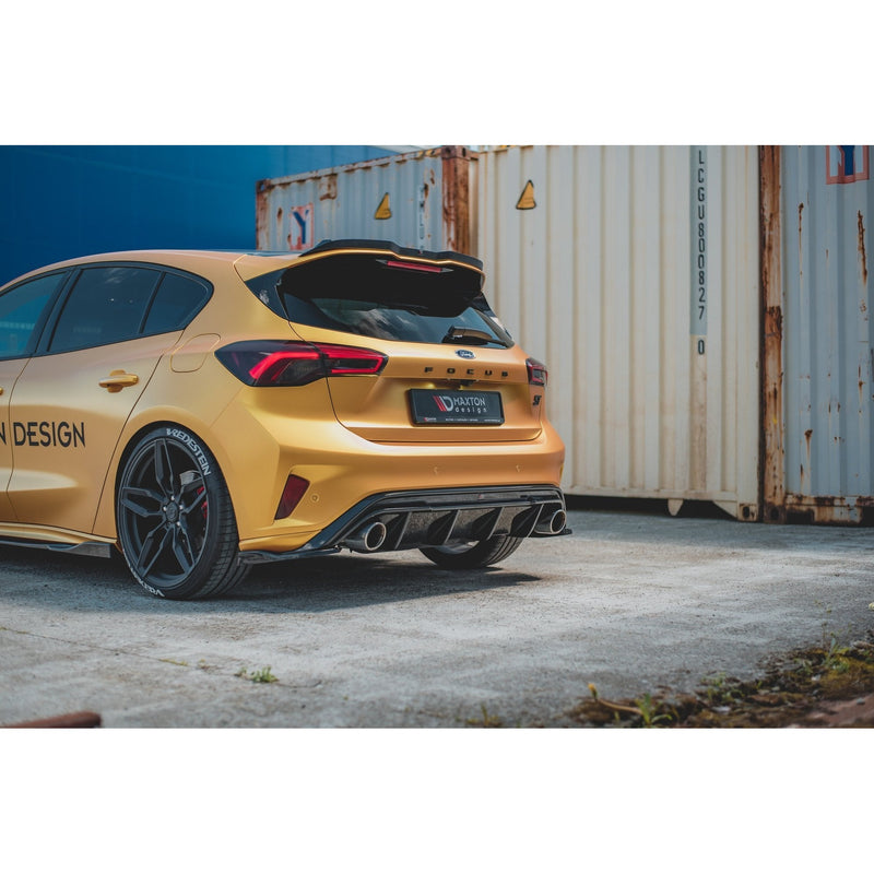 Maxton rear valance til Ford Focus Hatchback ST Mk4 – blank sort – billede 6 af 13