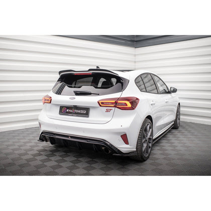 Maxton rear valance til Ford Focus Hatchback ST Mk4 – blank sort – billede 2 af 13