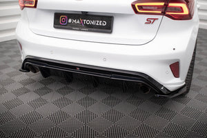 Maxton rear valance til Ford Focus Hatchback ST Mk4 – blank sort – billede 3 af 13