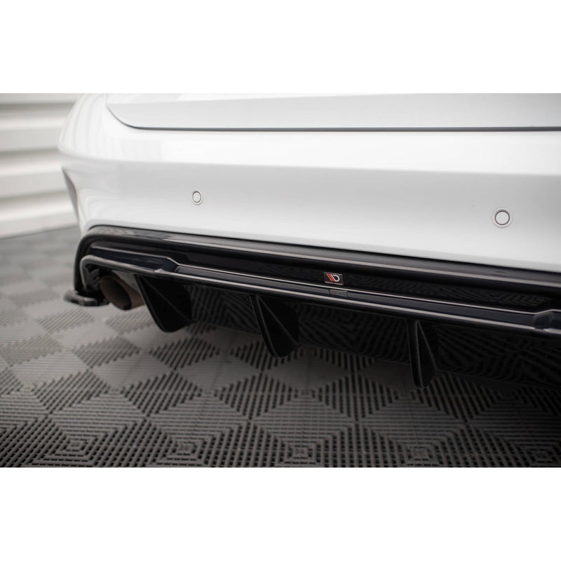 Maxton rear valance til Ford Focus Hatchback ST Mk4 – blank sort – billede 4 af 13