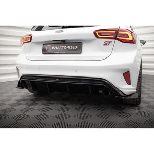 Maxton rear valance til Ford Focus Hatchback ST Mk4 – blank sort – billede 5 af 13