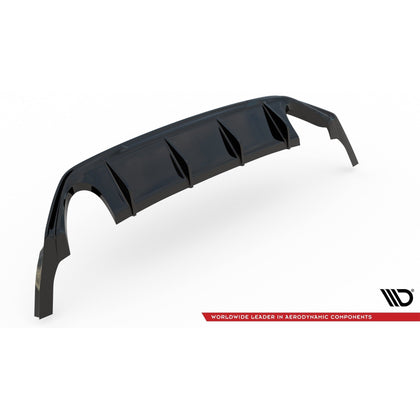 Maxton rear valance til Ford Focus Hatchback ST Mk4 – blank sort – billede 13 af 13