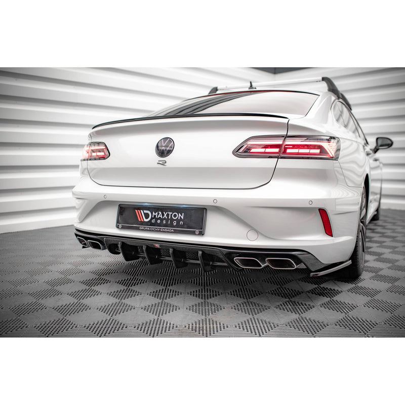 Maxton rear valance til Volkswagen Arteon R Sedan / Shooting Brake Mk1 Facelift – blank sort – billede 1 af 6