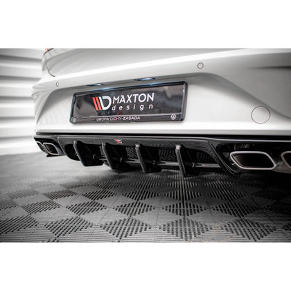 Maxton rear valance til Volkswagen Arteon R Sedan / Shooting Brake Mk1 Facelift – blank sort – billede 2 af 6