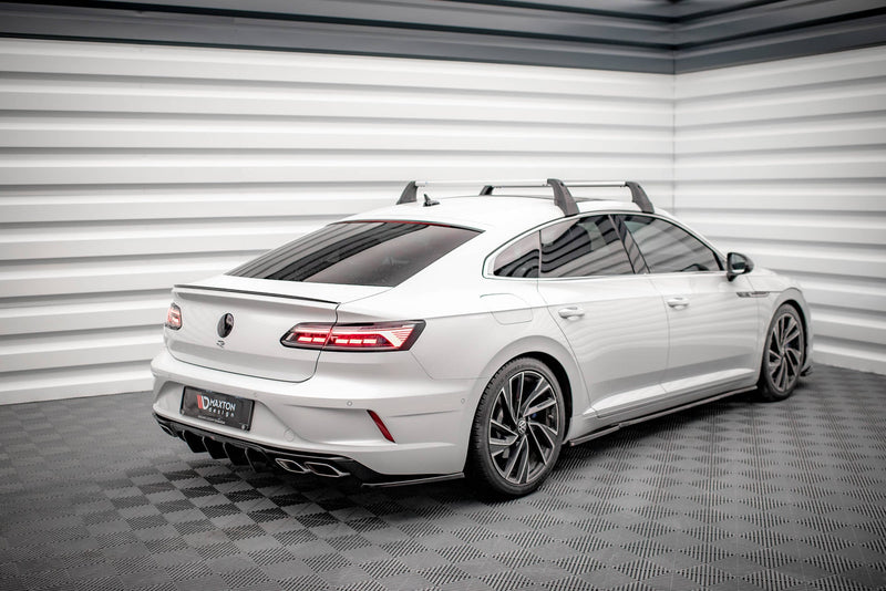 Maxton rear valance til Volkswagen Arteon R Sedan / Shooting Brake Mk1 Facelift – blank sort – billede 4 af 6