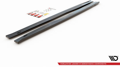 Maxton sideskørter til Abarth 124 Spider – blank sort – billede 6 af 8