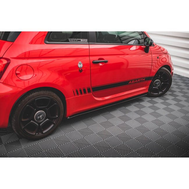 Maxton sideskørter til Abarth 595 Mk1 Facelift – blank sort – billede 1 af 5