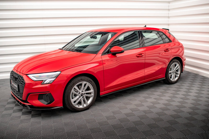 Maxton sideskørter til Audi A3 8Y – blank sort – billede 2 af 6